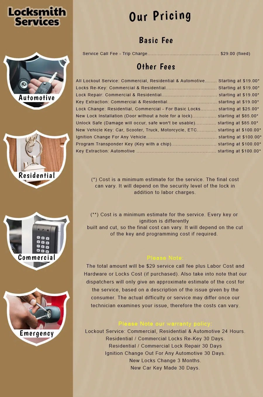 Elite Locksmith Services Hillside, NJ 908-617-3167